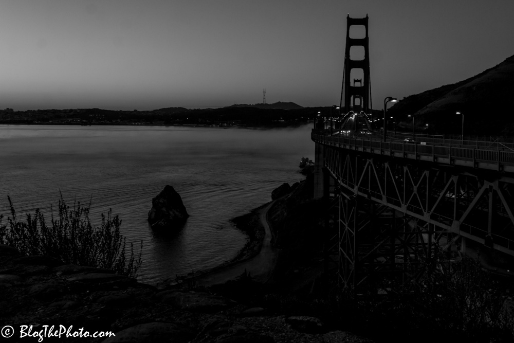 Black and White Golden Gate